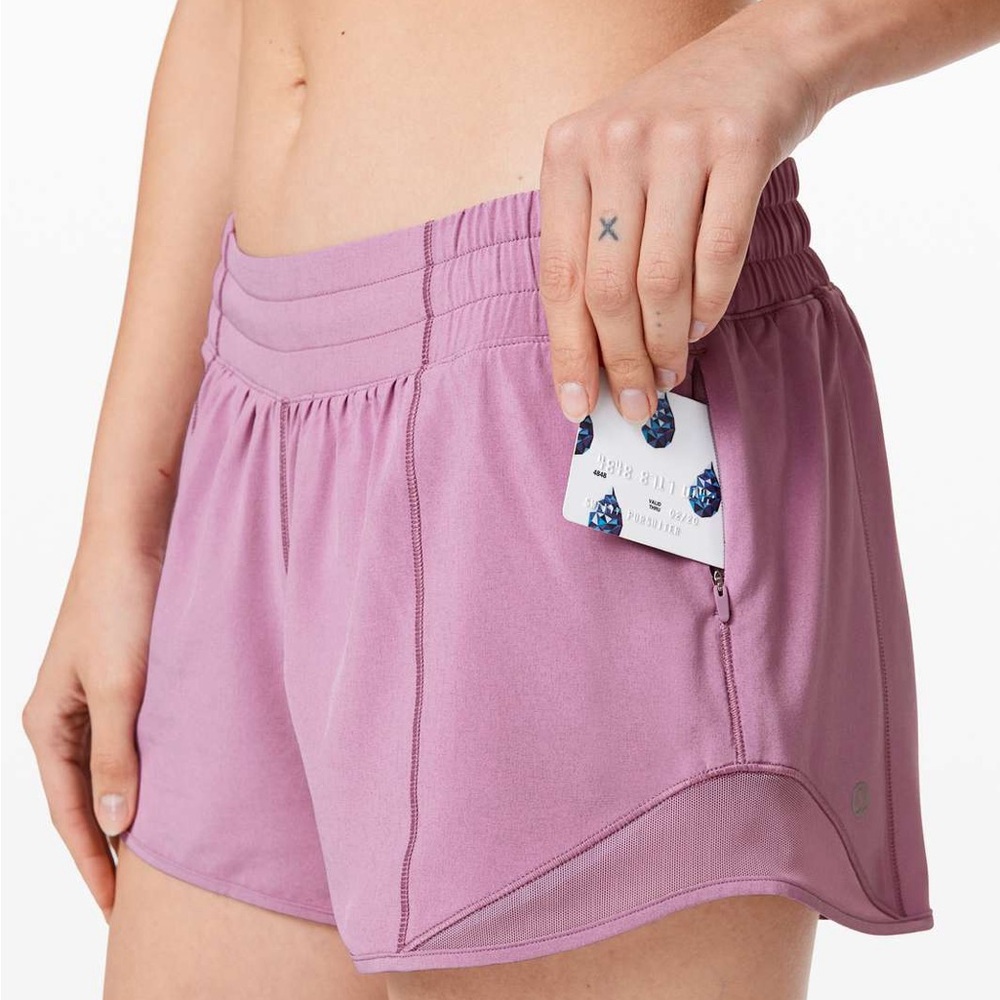Lululemon Pink Taupe Hotty Hot Low-Rise 2.5-inch Short